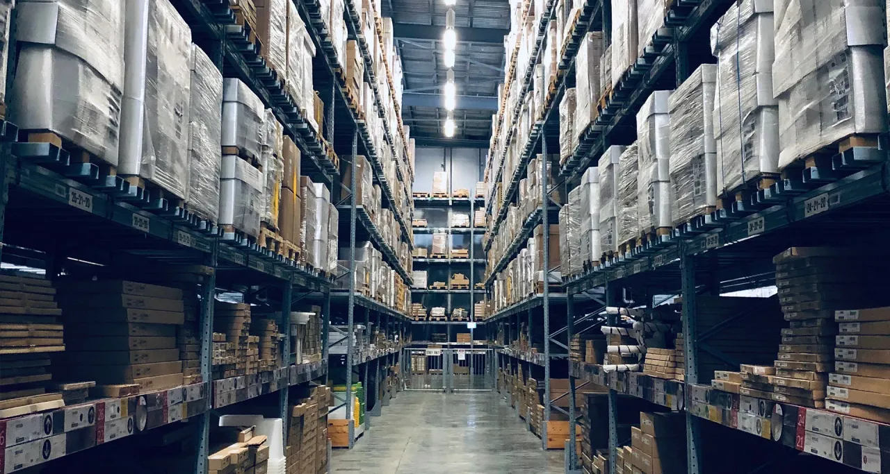 Magazijn van een groothandel